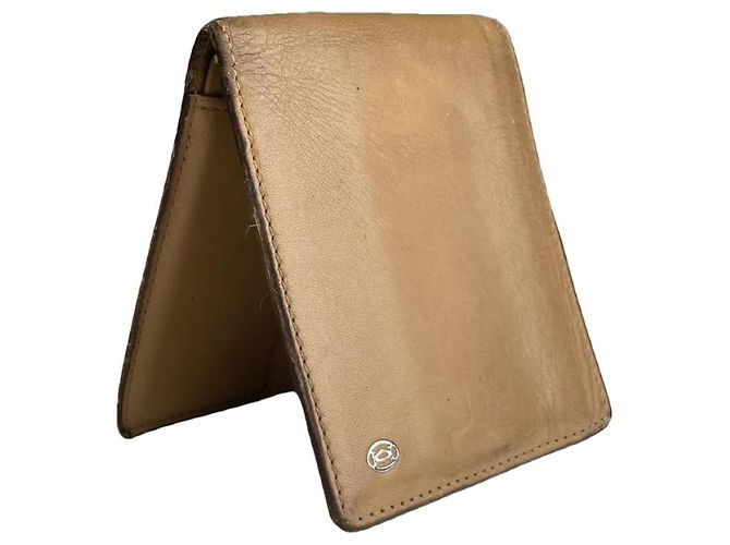 Beige Lederhandtasche von Cartier