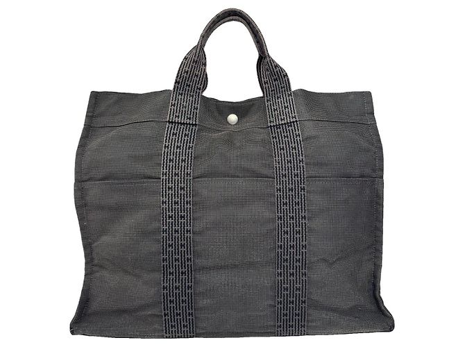 Schwarze Polyester-Handtasche von Hermès