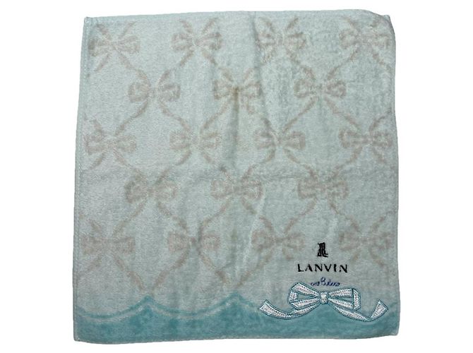 Cachecol de seda turquesa Lanvin