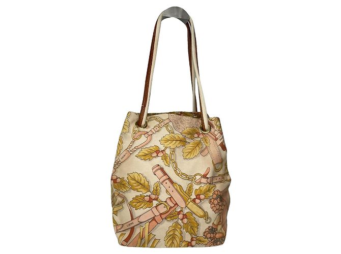 Loewe Puzzle Mehrfarbige Baumwollhandtasche Mehrfarben
