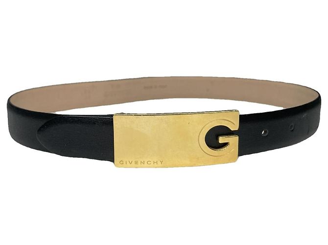 Givenchy Black Leather Belt