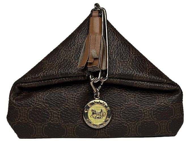 Céline Bolsa de couro marrom Celine