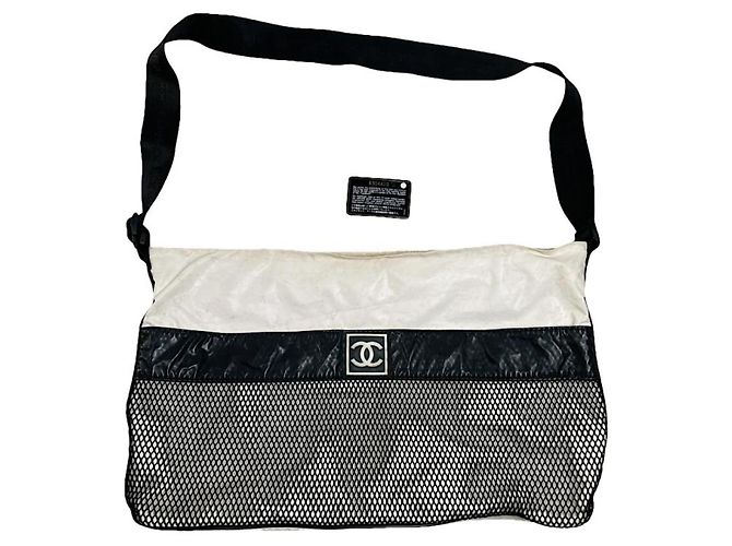 Chanel White Polyester Handbag
