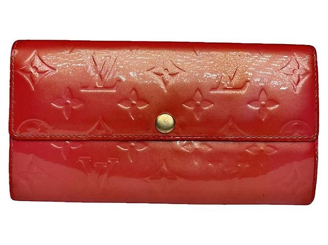 Louis Vuitton Virtuose Red Leather Wallet