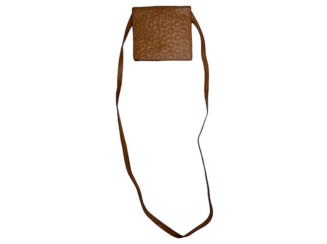 Céline Bolsa de couro laranja Celine Triomphe