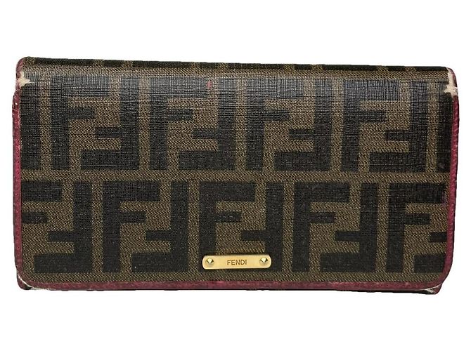 Fendi Baguette Brown Leather Wallet