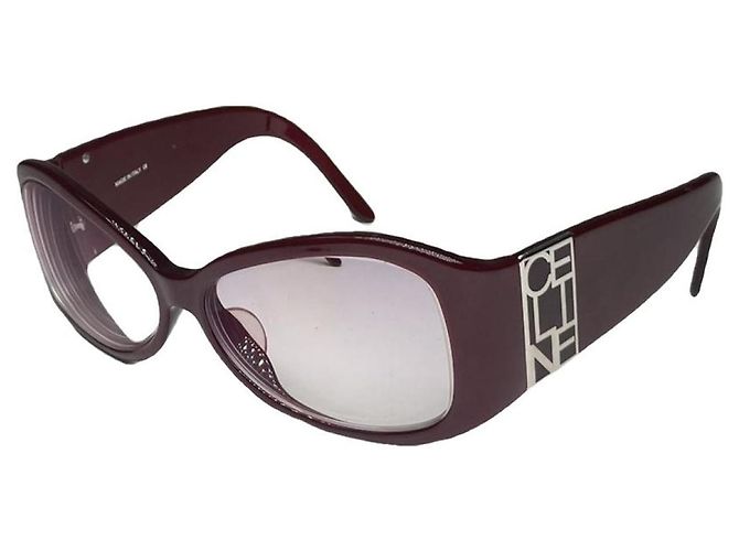 Céline Celine Purple Plastic Sunglasses