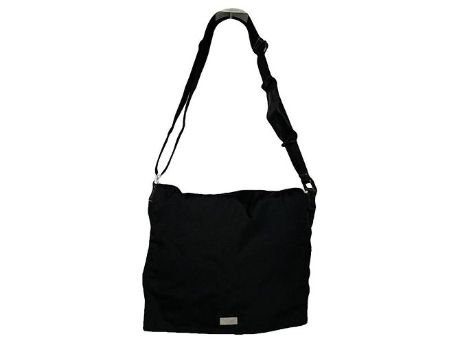 Gucci Bright Bit schwarze Polyester-Handtasche