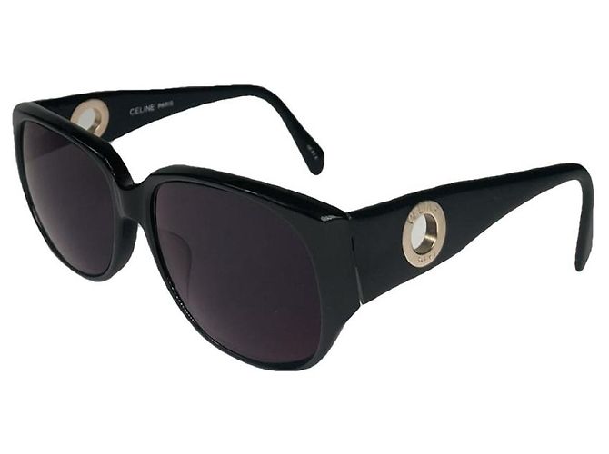 Céline Celine Black Plastic Sunglasses