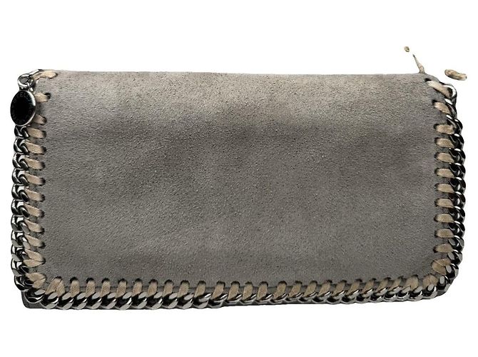 Stella Mc Cartney Cartera de cuero gris Stella McCartney