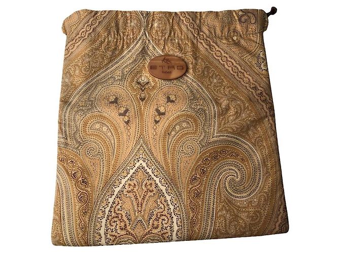 Etro Beiger Polyester-Handtasche