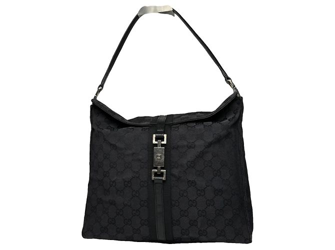 Bolso de mano Gucci Jackie 1961 de algodón negro
