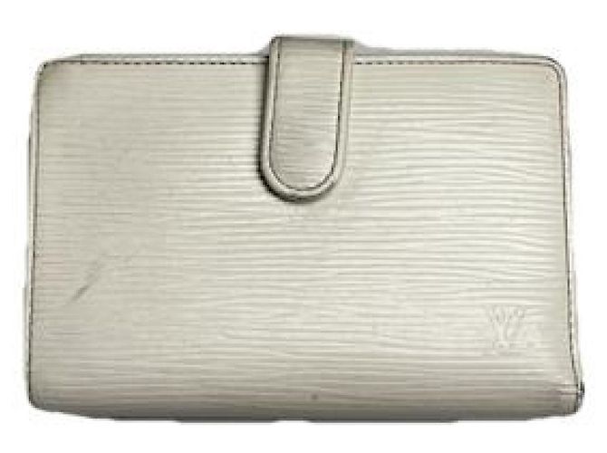 Cartera Louis Vuitton Louise de cuero blanco