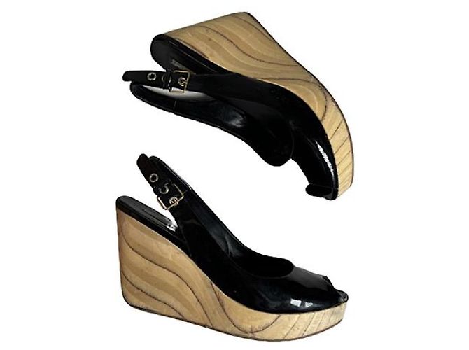 Miu Miu Black Patent Leather Heel