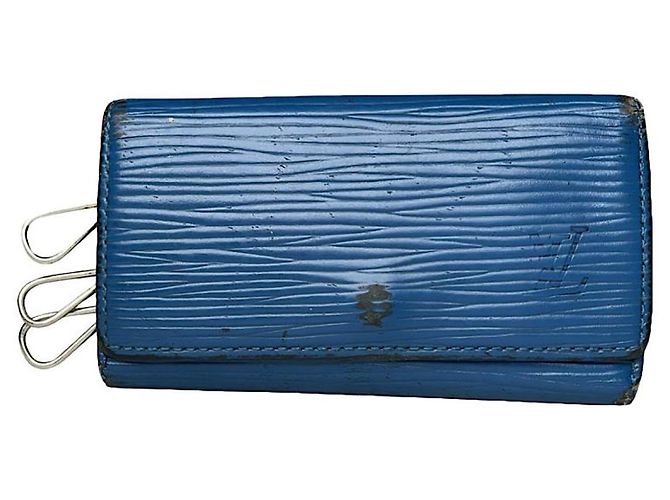 Bolsa de couro azul Lockme da Louis Vuitton