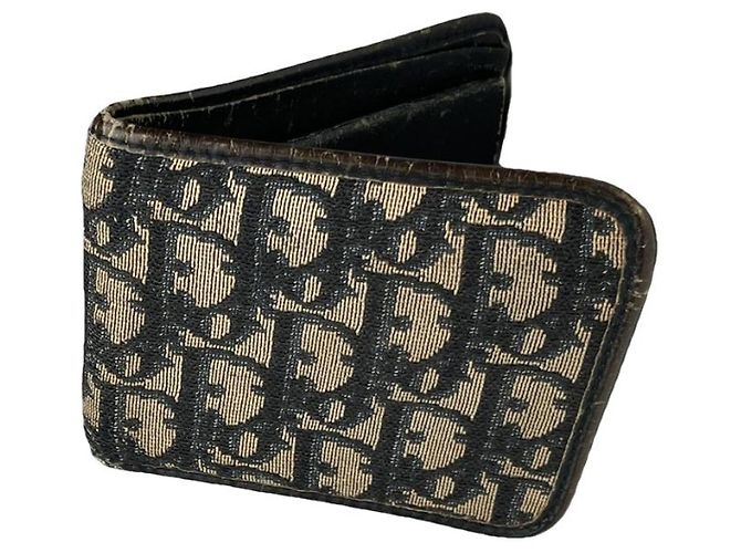 Cartera de algodón negro Dior 30 Montaigne