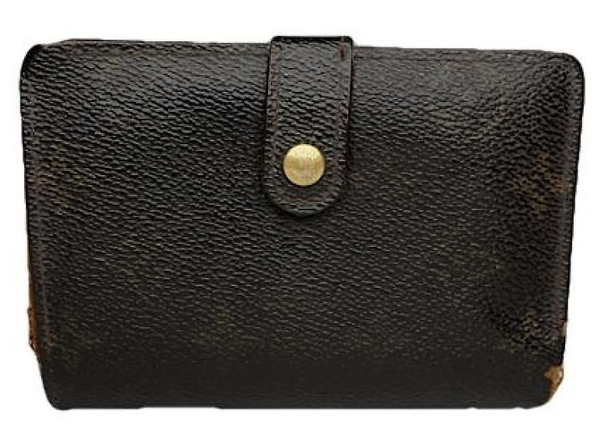 Louis Vuitton Emilie Geldbörse aus braunem Leder