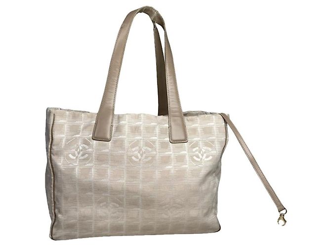 Chanel Beige Polyester Handbag