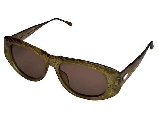 Óculos de sol de plástico roxo Dior