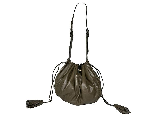 Sac à main en cuir vert Givenchy Nightingale