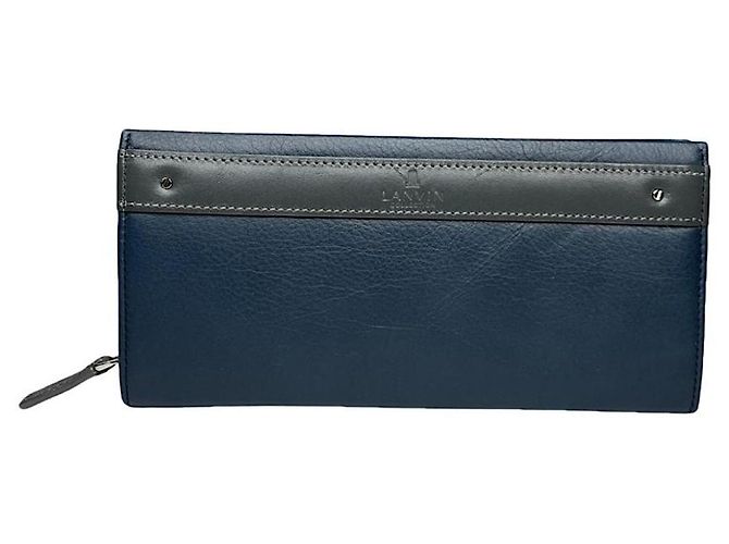 Lanvin Blue Leather Wallet