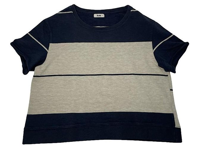 Camiseta de algodón negra de Acne Studios Negro