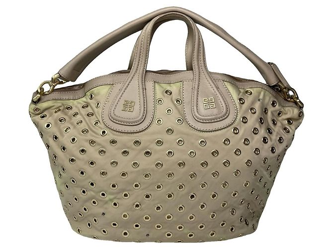 Bolsa de couro bege Givenchy Nightingale