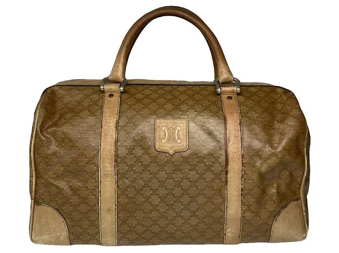 Céline Celine SAC SEAU Gold Leather Handbag Golden