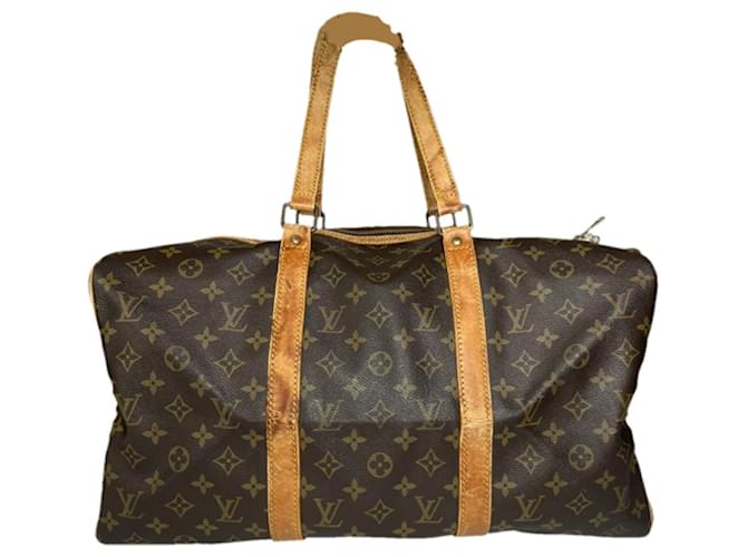 Keepall LOUIS VUITTON Bags T.  Leather Brown  ref.2034391