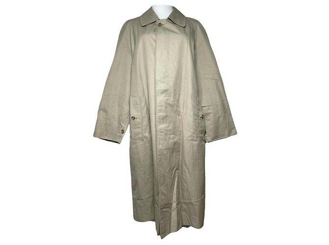 Abrigo de algodón beige de Burberry