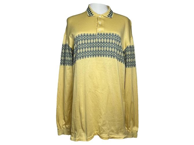 Christian Dior Dior Homme Gelbe Baumwollstrickware & Sweatshirt