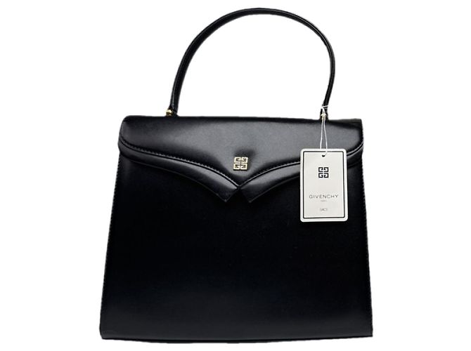 Bolsa de couro preta Givenchy 4G Preto