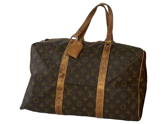 Louis Vuitton Keepall Reisetasche aus braunem Leder
