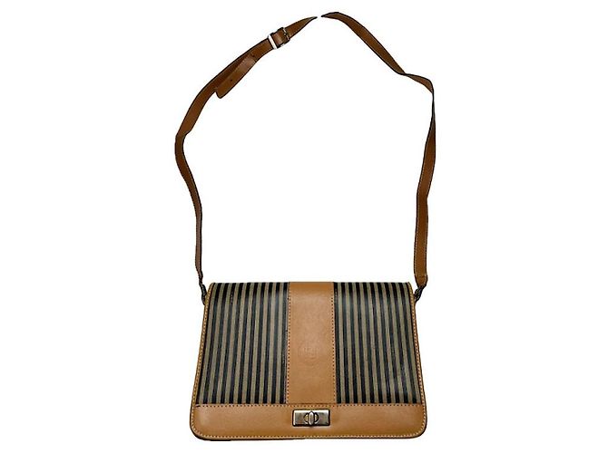 Fendi Baguette braune Lederhandtasche