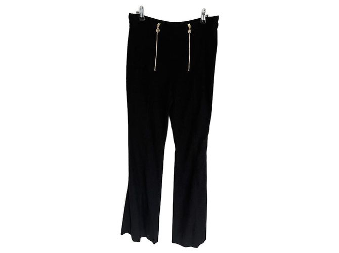 Autre Marque Patou Pantalones de Campana Negros