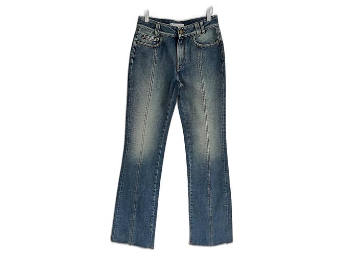 Jeans Flare Blu Sbiaditi Alessandra Rich Blu chiaro
