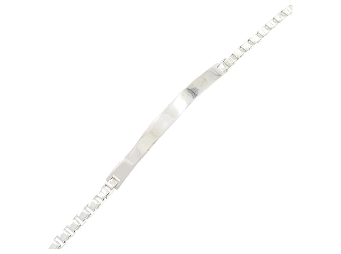 Tiffany & Co Pulseira I.D. de Link Veneziano Tiffany Prata  ref.2034779