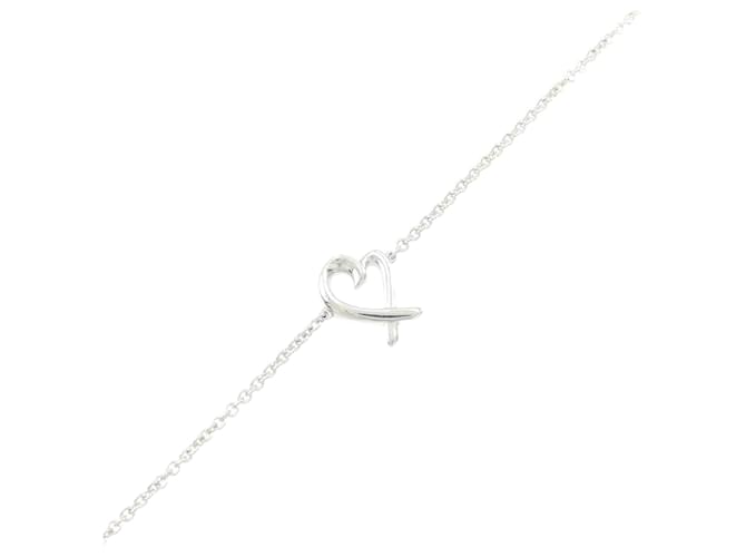 Tiffany & Co Pulseira charm coração amoroso da Tiffany Prata  ref.2035220