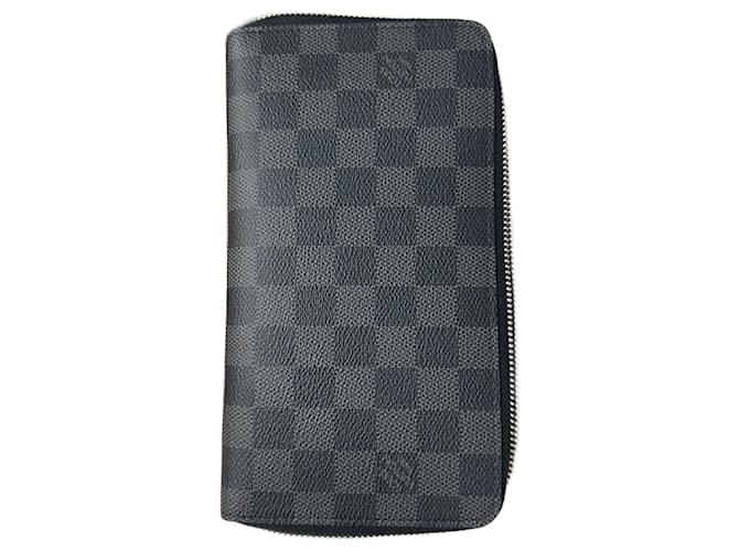 Louis Vuitton wallet Black Blue Leather  ref.2035350