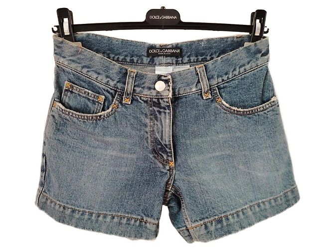 Dolce & Gabbana DOLCE&GABBANA SHORTS IN DENIM. Blu