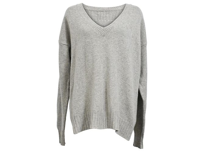 Suéter V-Neck Isabel Marant Etoile em lã cinza