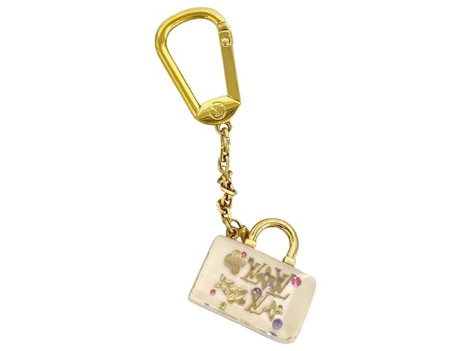 Louis Vuitton Keychain Beige Ceramic  ref.2036734
