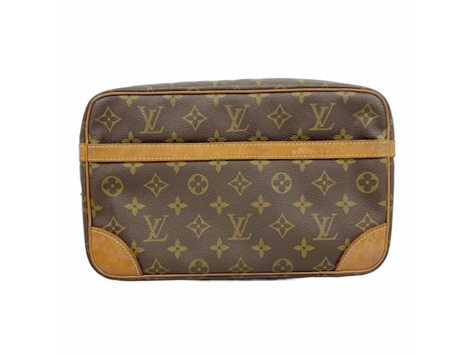 Bolsa Clutch Compiegne 28 Monogram Louis Vuitton Marrom  ref.2037049