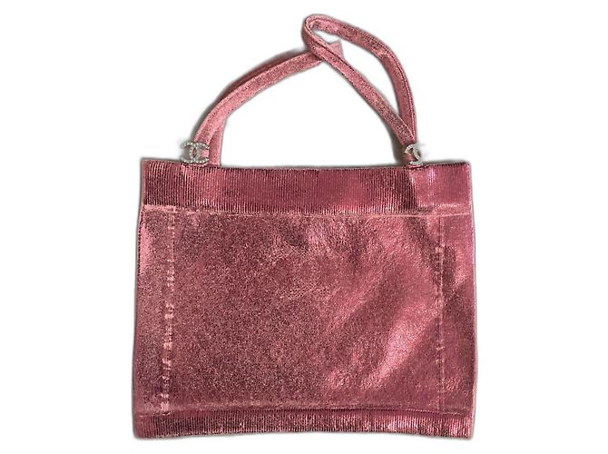 Sutiã Chanel Rosa de Elastano com Detalhes Cc e Strass