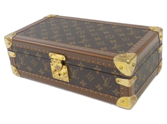 Cofre para 8 relógios Louis Vuitton Marrom