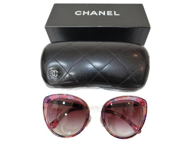 Occhiali da sole Chanel Butterfly gradiente rosa e viola