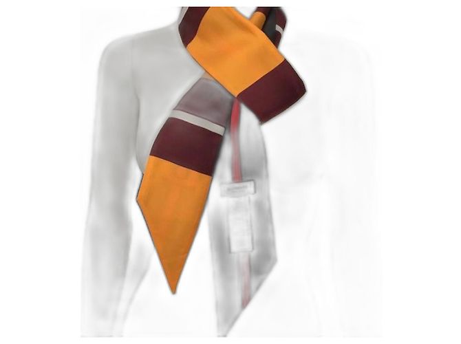 Lenço Choker de Seda Burberry Multicor
