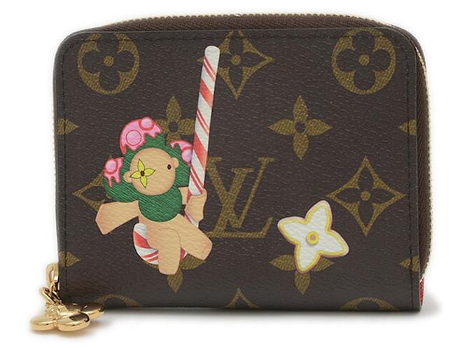 Louis Vuitton Zippy coin purse Brown Cloth  ref.2038042