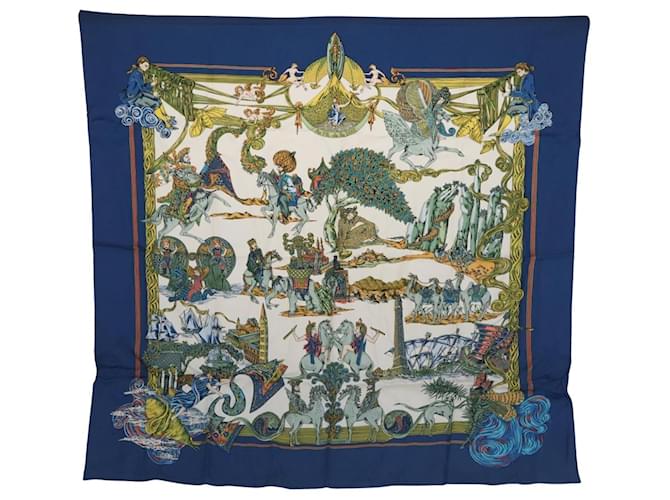 Hermès Carré 90 Multiple colors Silk  ref.2038059