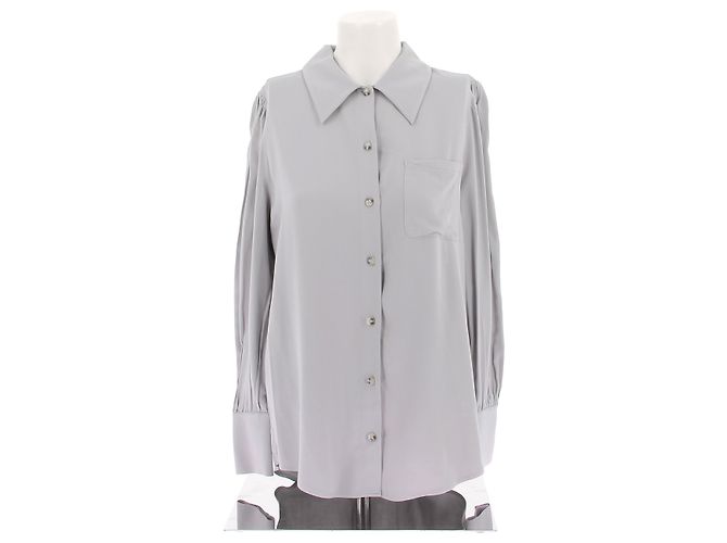 Autre Marque VAKKO Tops T.FR 36 Viscose Cinza